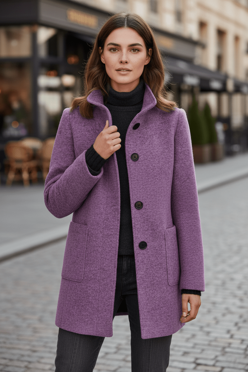 Jane | Fitted Wool-Blend Coat