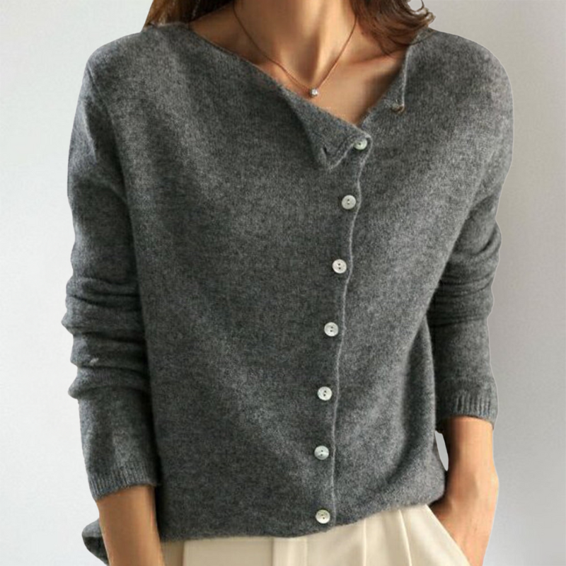 SVEA | Kate Schicker Asymmetrischer Knopf-Cardigan