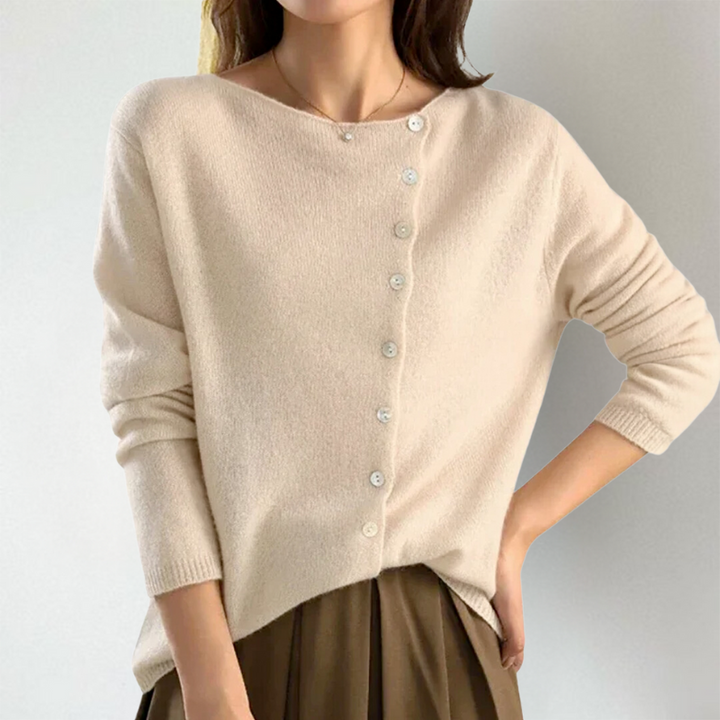 SVEA | Kate Schicker Asymmetrischer Knopf-Cardigan