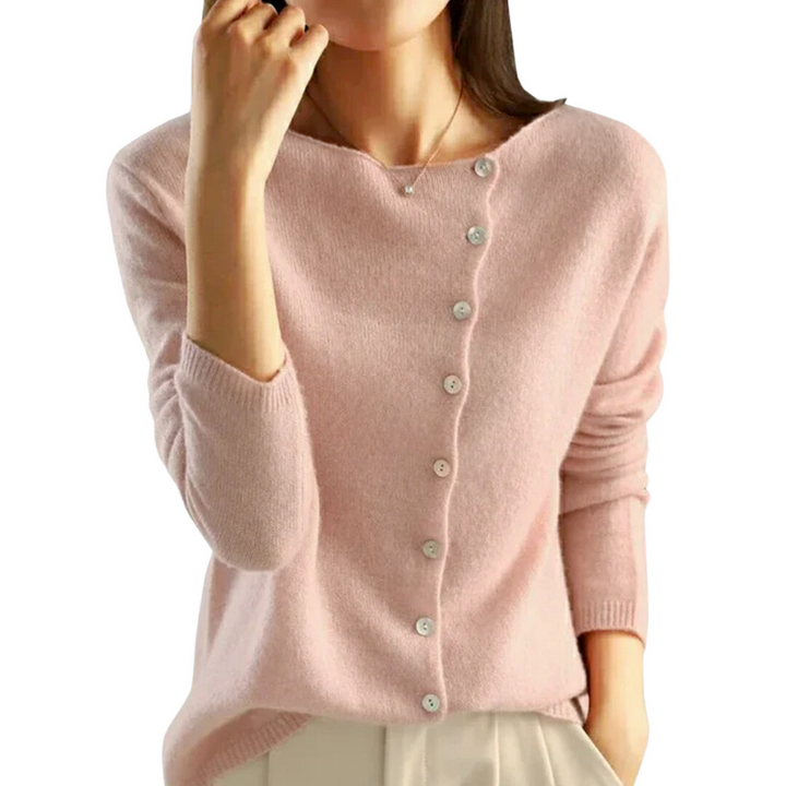 SVEA | Kate Schicker Asymmetrischer Knopf-Cardigan