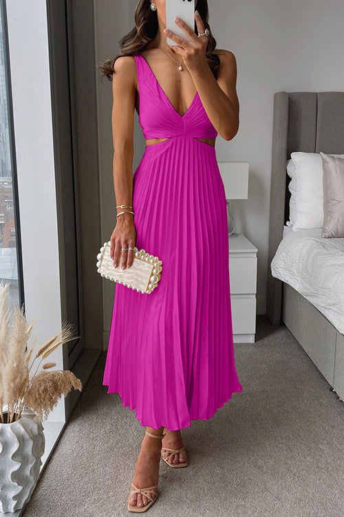 Isabella – Pleated Occasion Maxi Dress