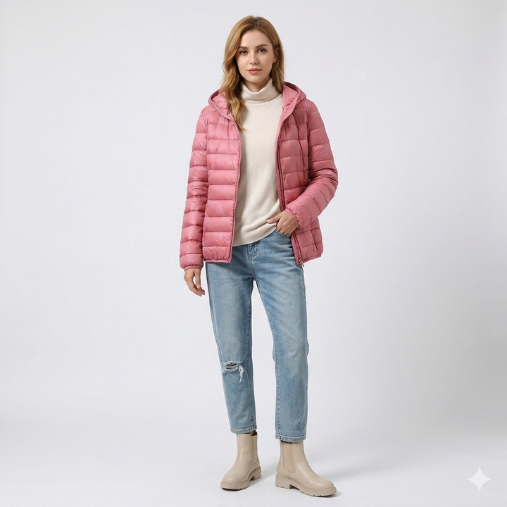 Jane | Rosalie Dupont Lightweight Hooded Puffer Jacket