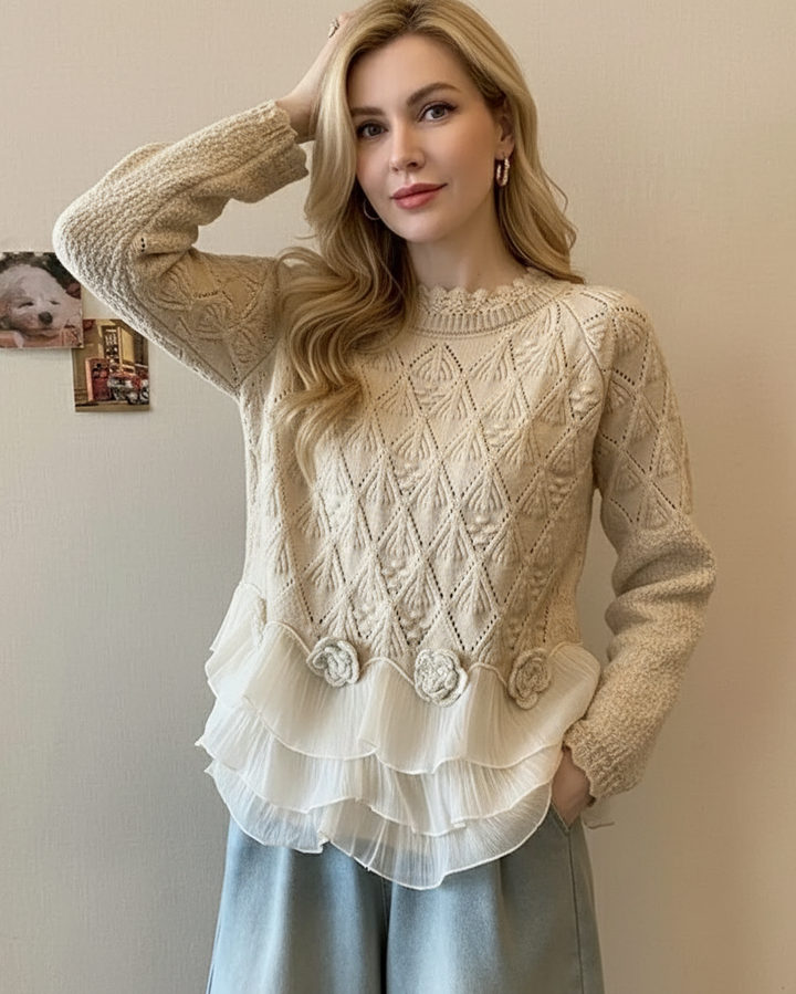 Jane | Ruffle Sweater