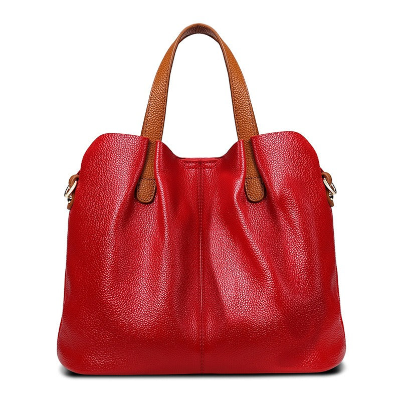 Jane | Genuine Leather Handbag with Litchi Grain