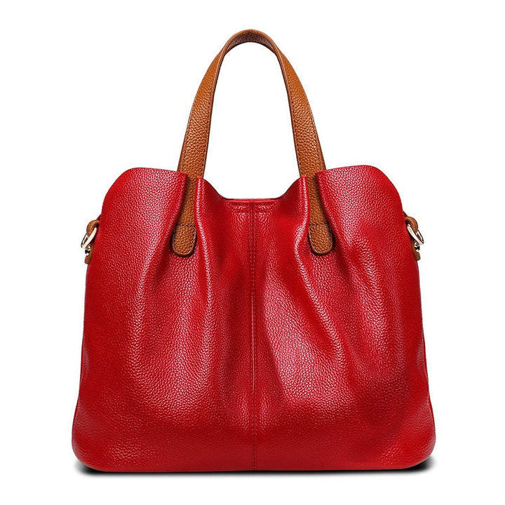Jane | Genuine Leather Handbag with Litchi Grain
