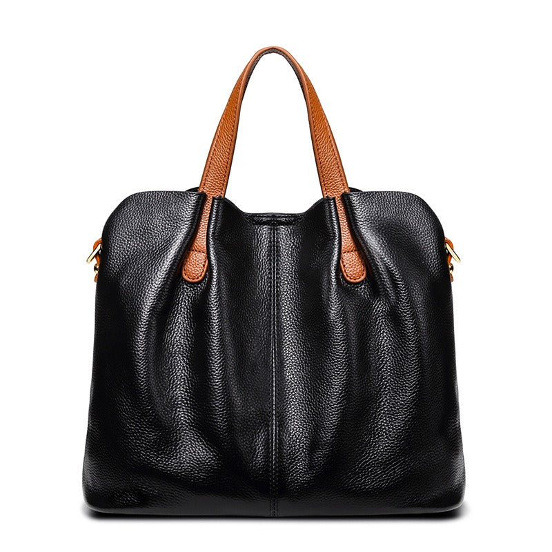 Jane | Genuine Leather Handbag with Litchi Grain