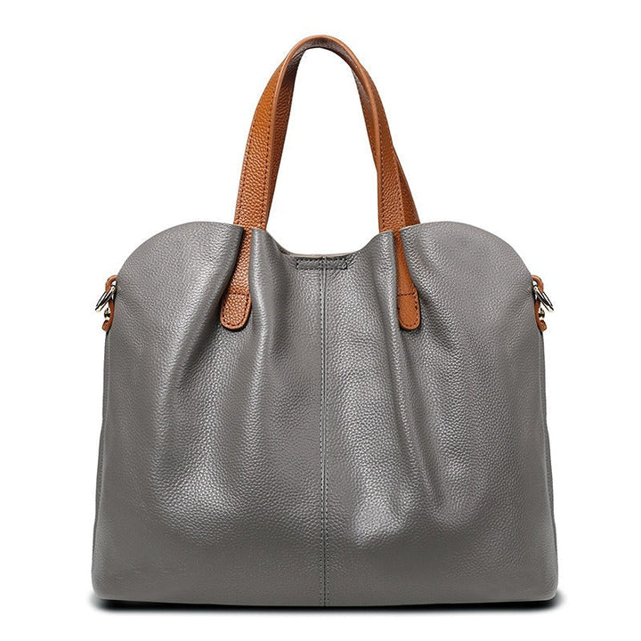 Jane | Genuine Leather Handbag with Litchi Grain