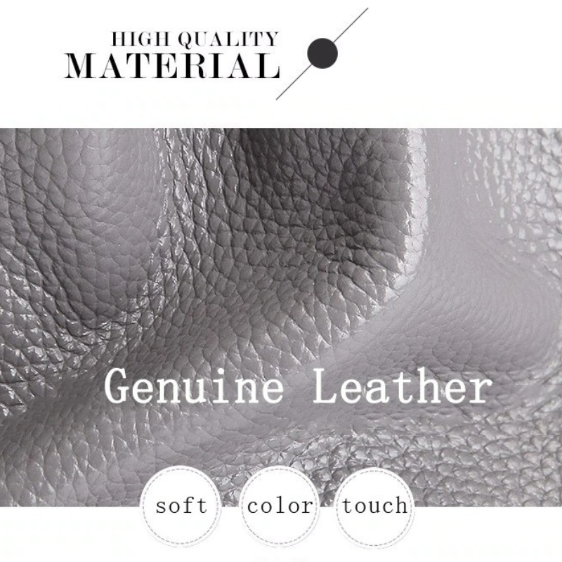 Jane | Genuine Leather Handbag with Litchi Grain