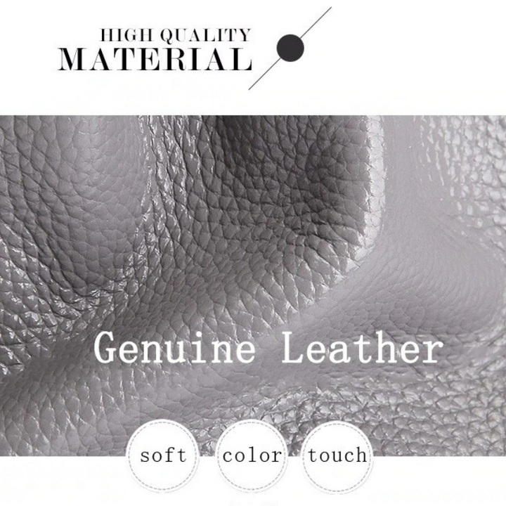 Jane | Genuine Leather Handbag with Litchi Grain
