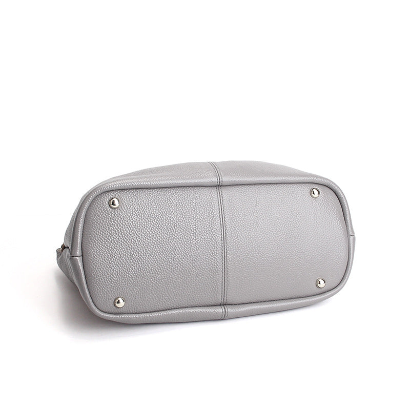 Jane | Genuine Leather Handbag with Litchi Grain