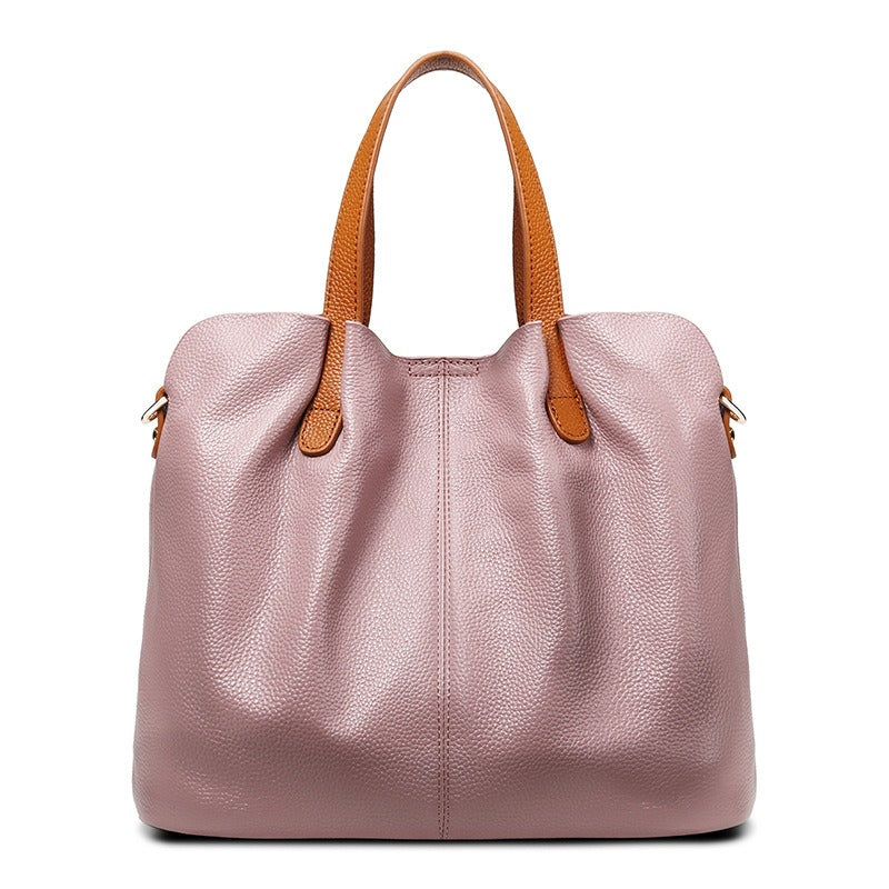 Jane | Genuine Leather Handbag with Litchi Grain