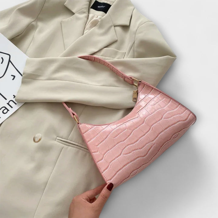 SVEA | Olivia Glänzende Lederhandtasche