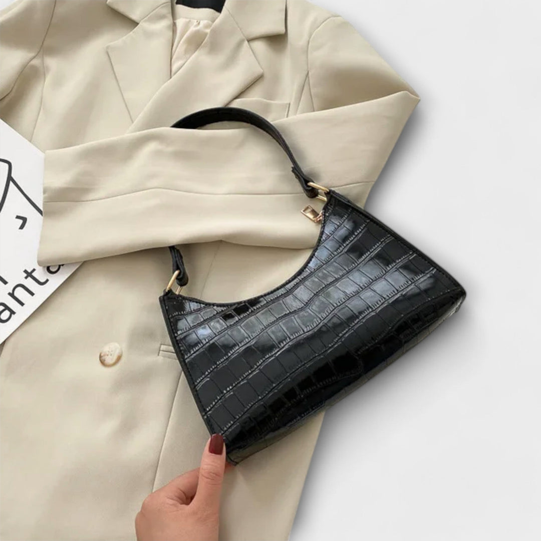 SVEA | Olivia Glänzende Lederhandtasche