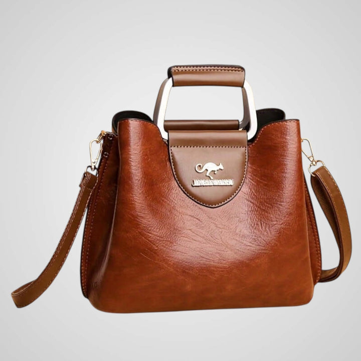 Jane | Elegant Two-Tone Leather Bag