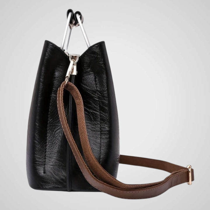 Jane | Elegant Two-Tone Leather Bag