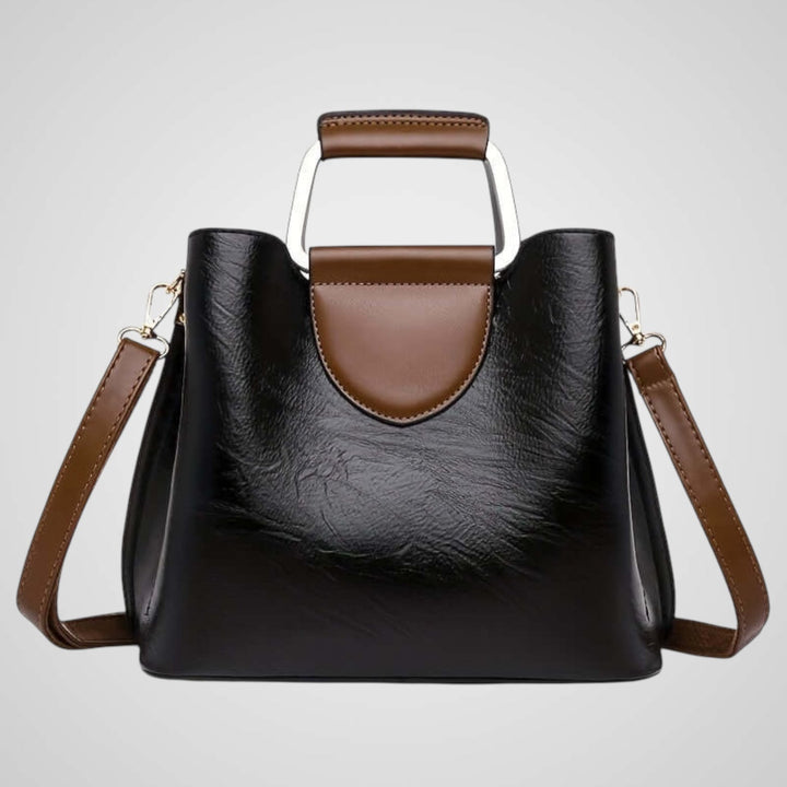 Jane | Elegant Two-Tone Leather Bag
