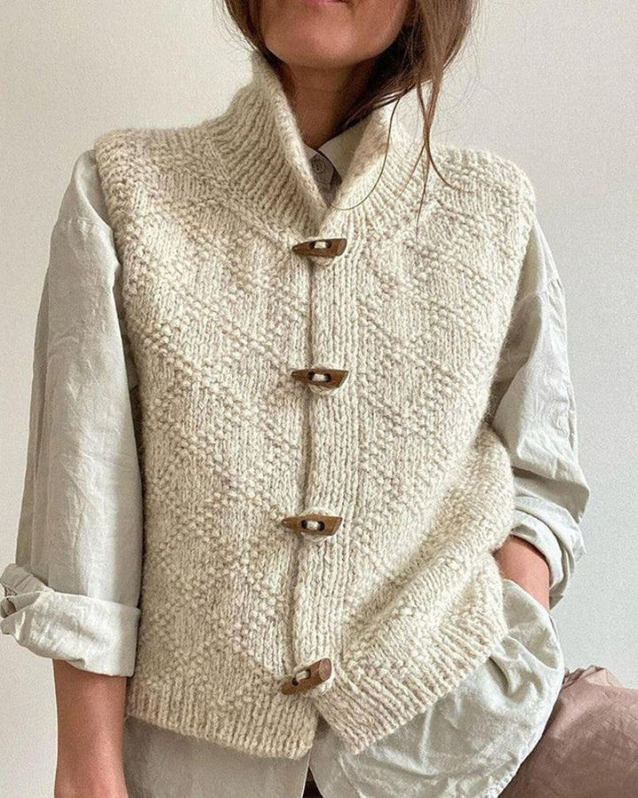Jane | Sleeveless Knit Cardigan