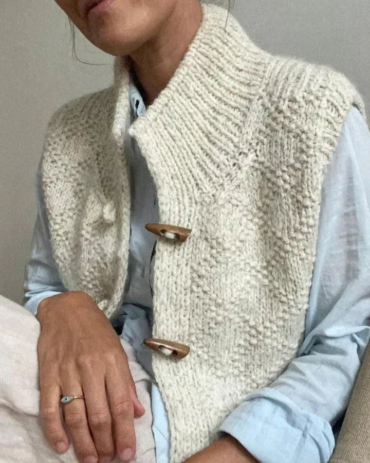 Jane | Sleeveless Knit Cardigan