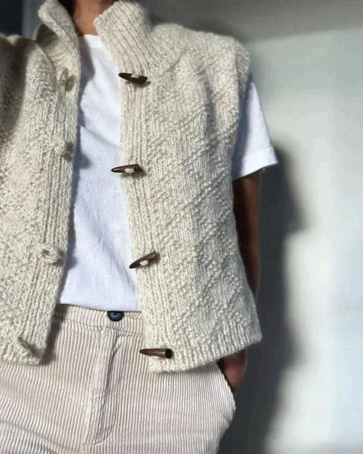 Jane | Sleeveless Knit Cardigan