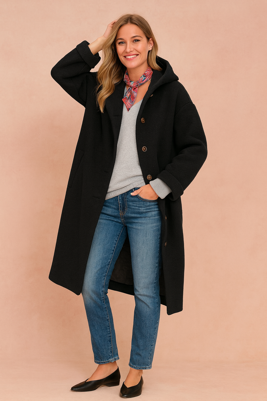 Jane | Sophie Laurent Hooded Coat