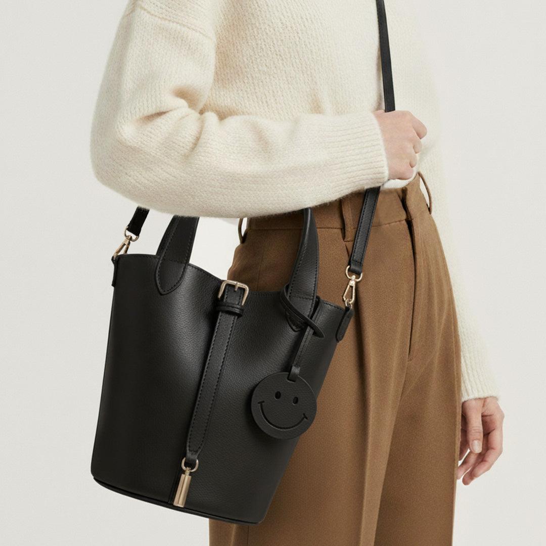 Clara | Leather Smile Bag
