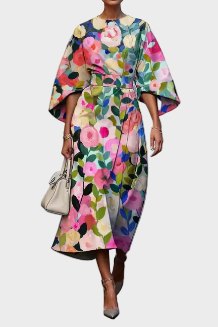 Maxine - Elegant Floral Dress