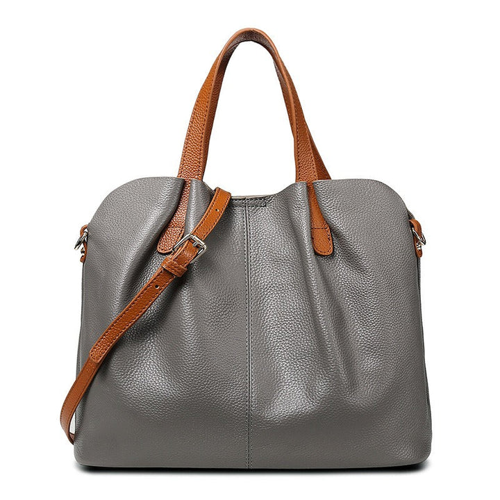 Jane | Genuine Leather Handbag with Litchi Grain