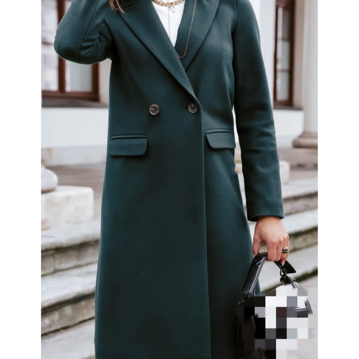 Jane | Elegant Long Wool-Blend Coat