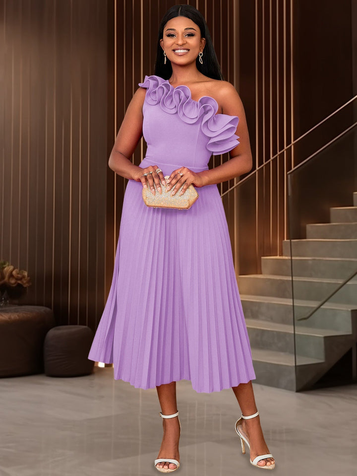 SVEA | Couture Asymmetrisches Ein-Schulter-Abendkleid