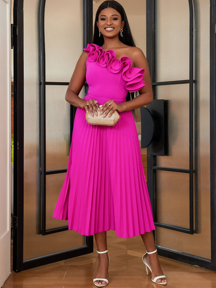 SVEA | Couture Asymmetrisches Ein-Schulter-Abendkleid