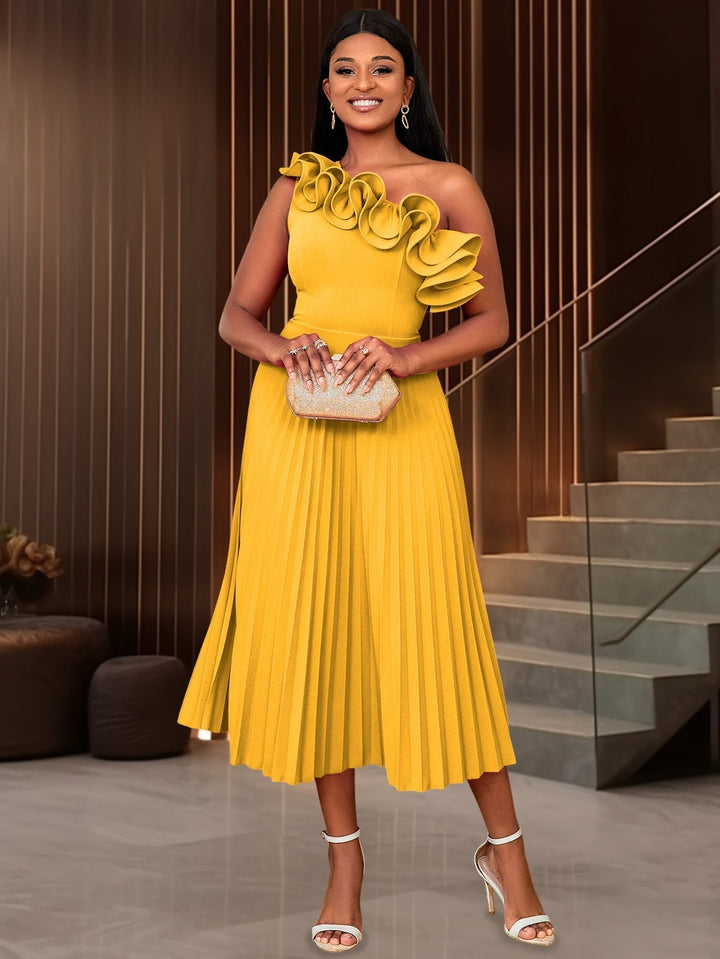 SVEA | Couture Asymmetrisches Ein-Schulter-Abendkleid