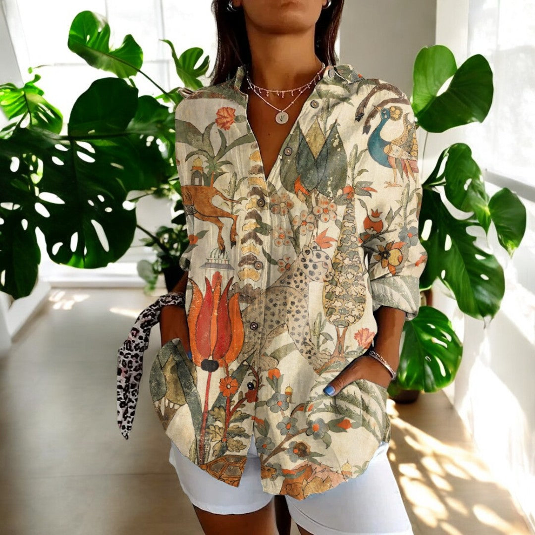 SVEA | Stilvolle Blumenbluse