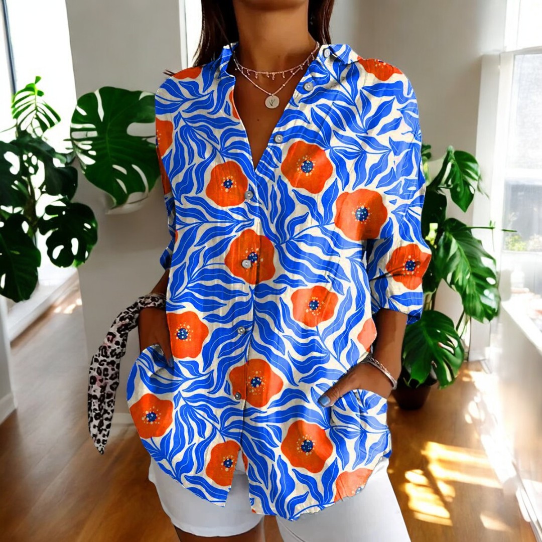 SVEA | Stilvolle Blumenbluse