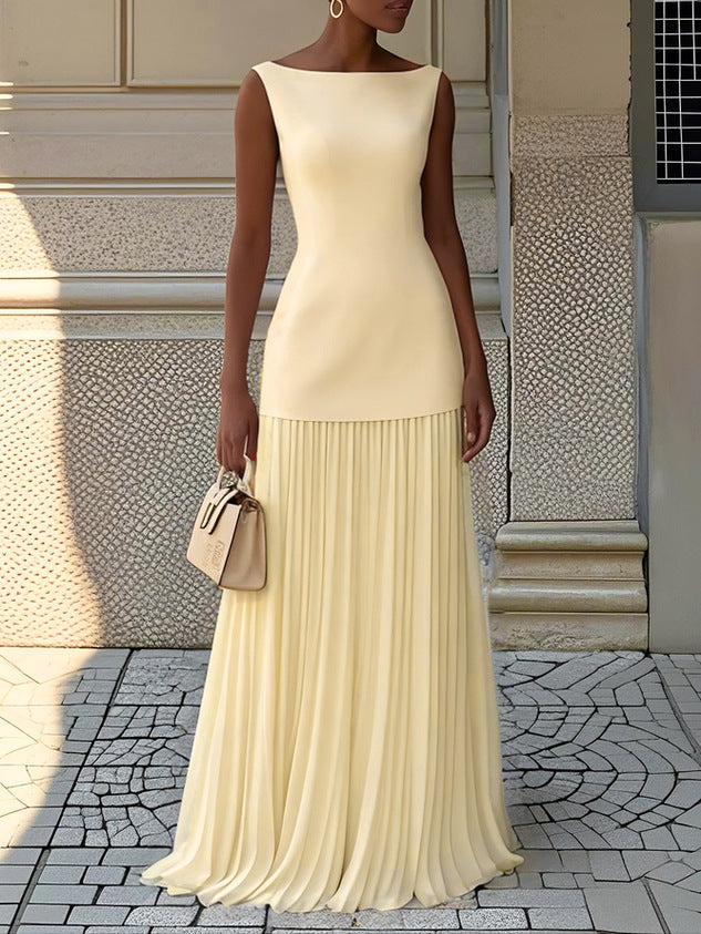 SVEA | Plissiertes Maxikleid