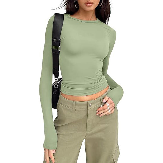 Jill - Casual Long Sleeve Round Neck Top