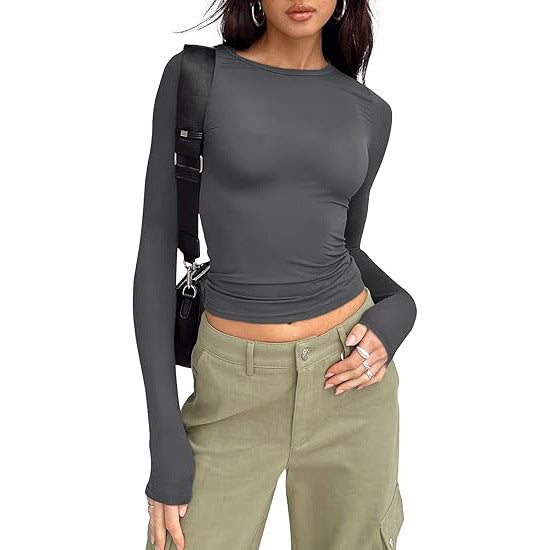 Jill - Casual Long Sleeve Round Neck Top