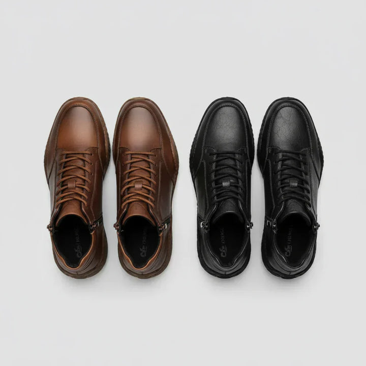 SVEA | Wadenhohe Stiefel aus echtem Leder für Herren