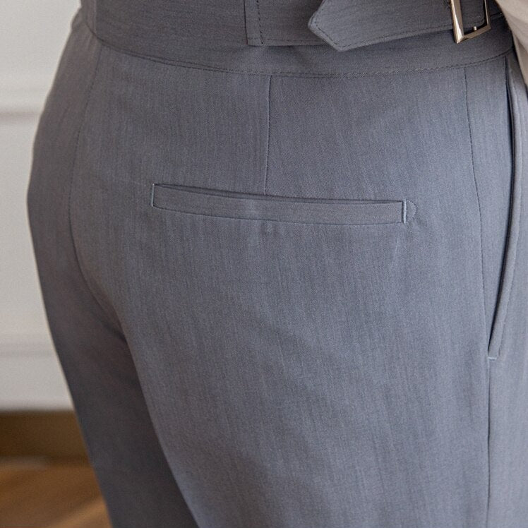 SVEA | Klassische Hose Mit Hoher Taille Und Schnallenverschluss Für Herren