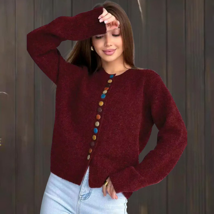 SVEA | Noelle Knopf-Akzent-Cardigan