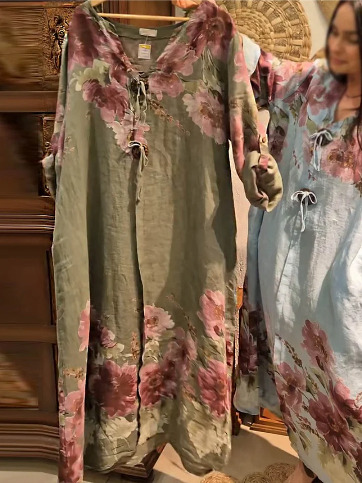 SVEA | Lang Kleid mit Blumen
