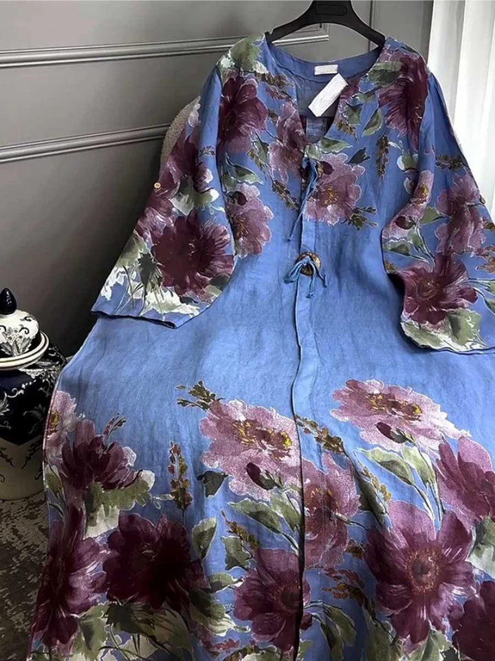 SVEA | Lang Kleid mit Blumen