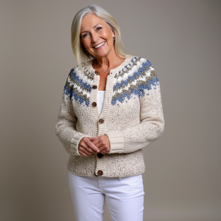 SVEA | Peyton Vintage Isländischer Cardigan