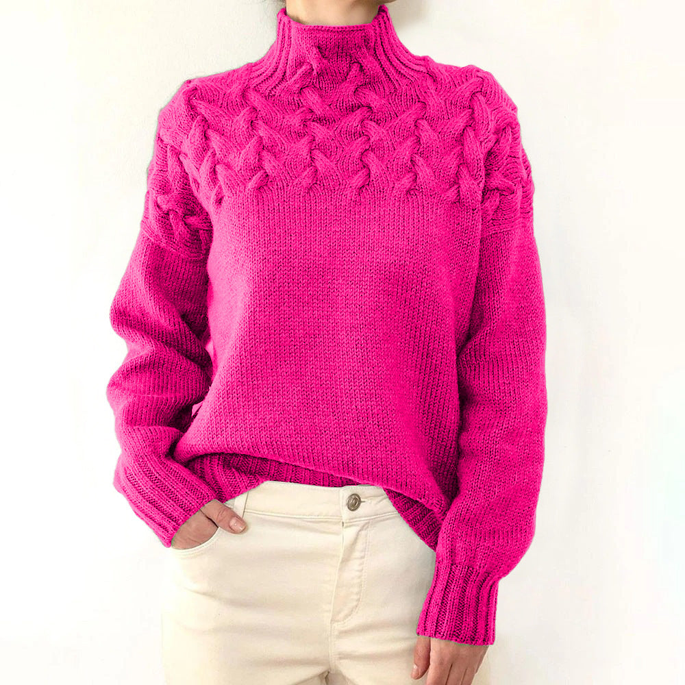 Jane | Warm Knit Turtleneck Sweater