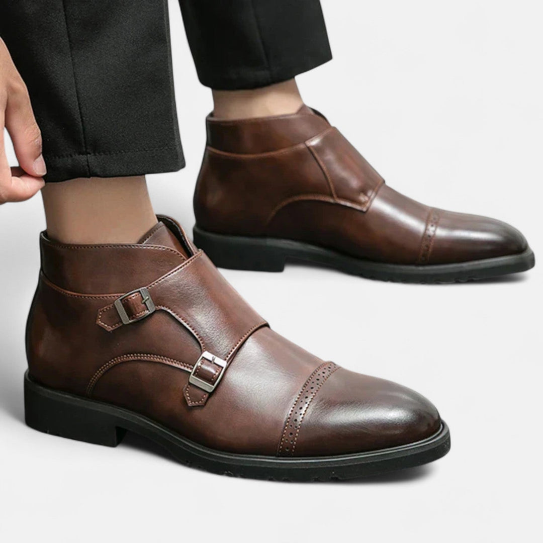 SVEA | Herren Monk Strap Stiefeletten aus Premium-Ecopelle