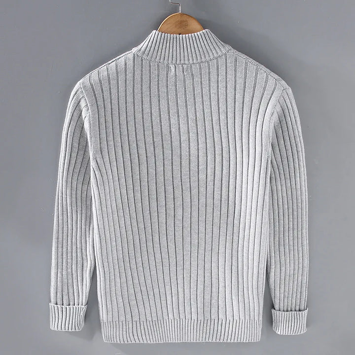 SVEA | Lässige Zip-Up Strickjacke