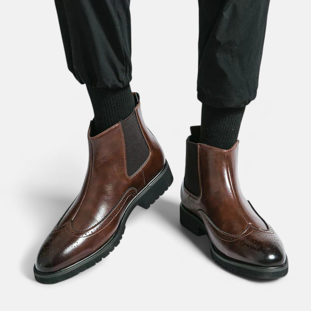 SVEA | Elegante Chelsea-Stiefel für Herren aus Kunstleder