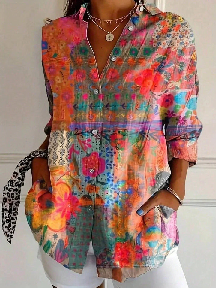 SVEA | Bunte Musterbluse
