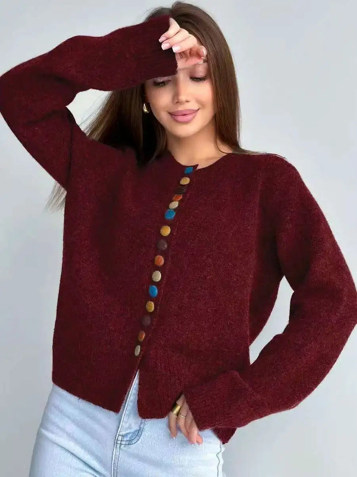 SVEA | Noelle Knopf-Akzent-Cardigan