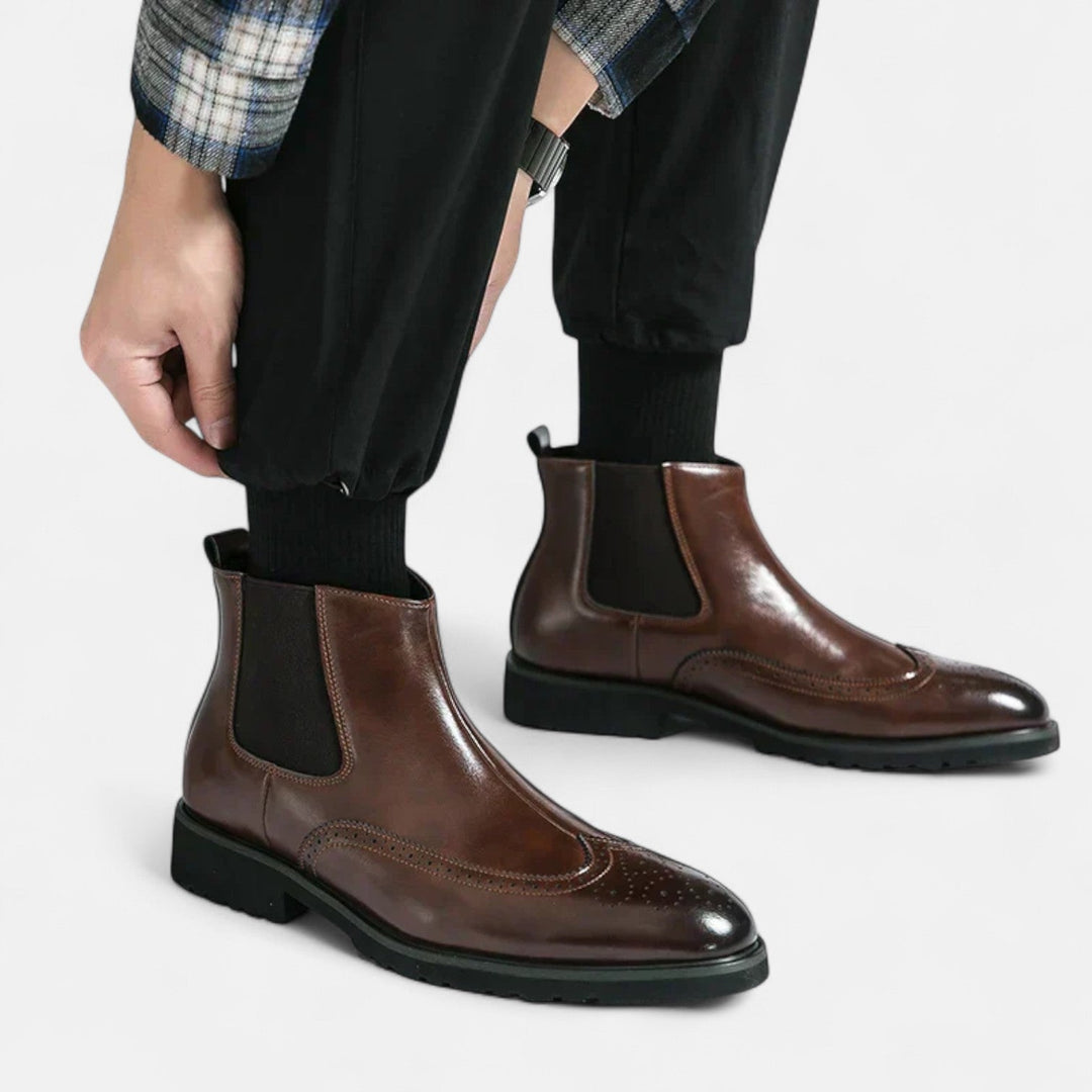 SVEA | Elegante Chelsea-Stiefel für Herren aus Kunstleder