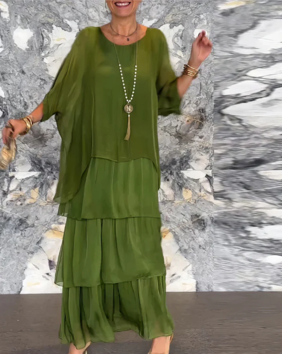 SVEA | Elegantes Fließendes Maxikleid